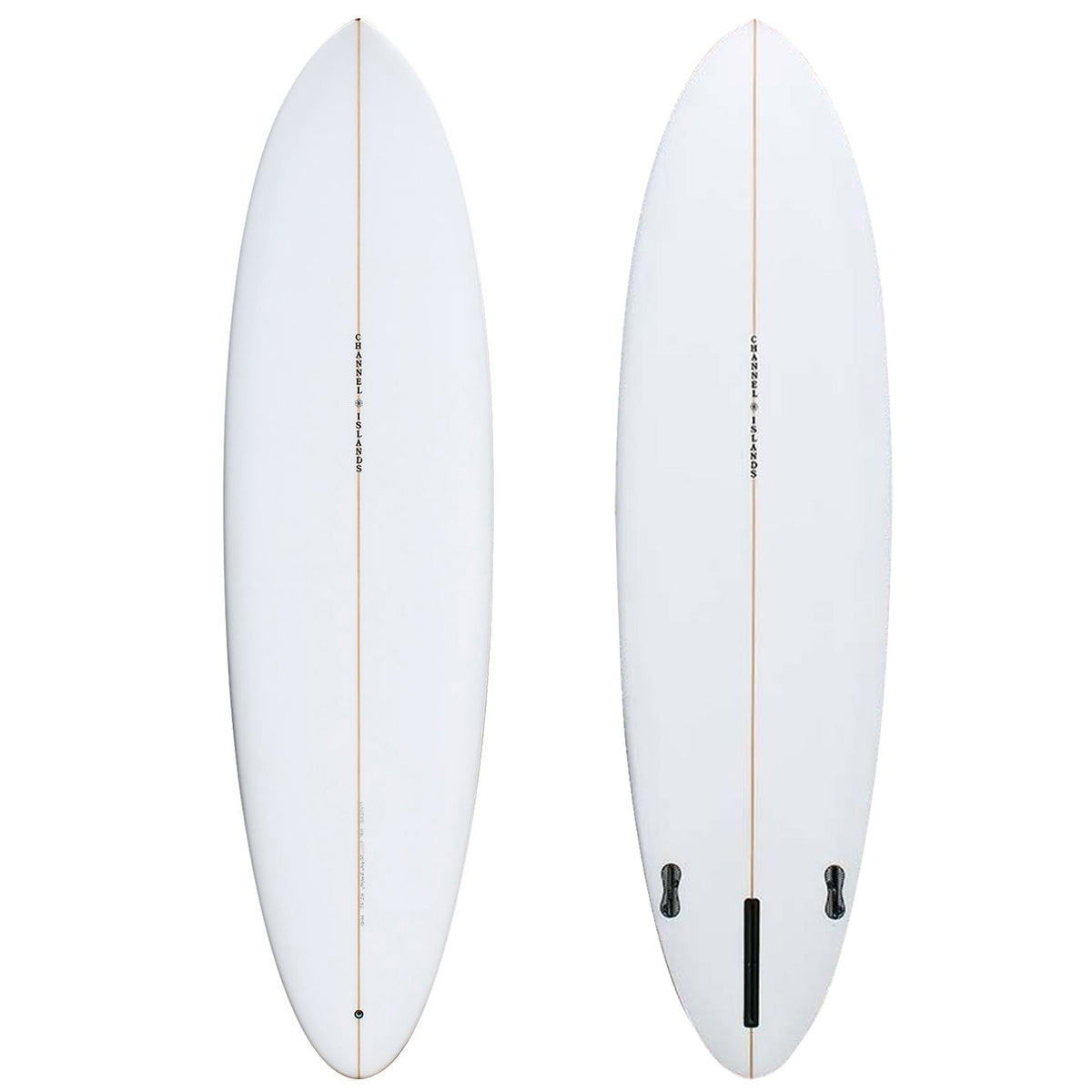 Channel Islands Surfboards CI Mid 6'10 Clear Midlength 2 Plus 1 
