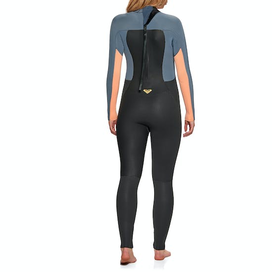 Roxy Prologue 5:4:3 GBS Women Winter Wetsuit Back Zip- Black or Black Powder Grey Sunglow