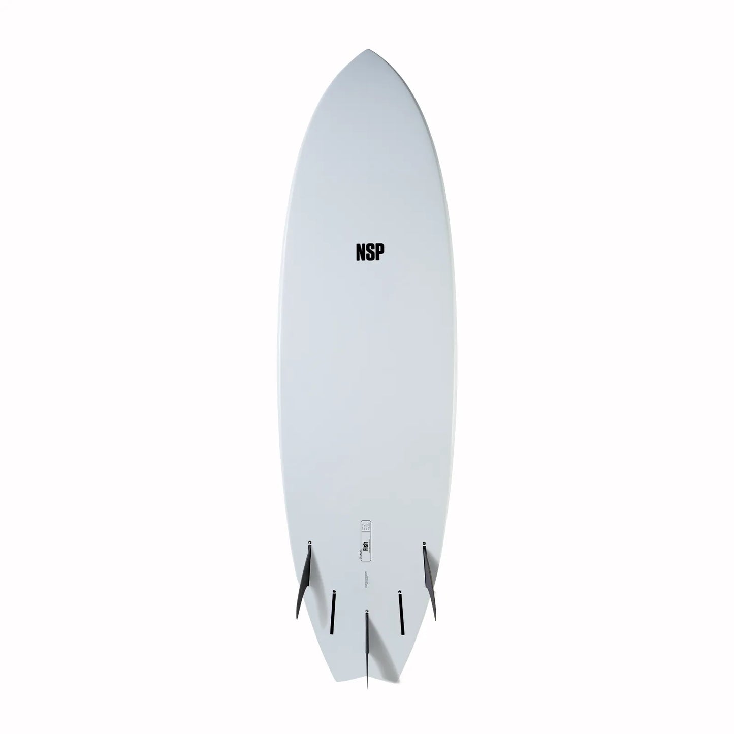 NSP-surfboard-fish-white-elements-epoxy-swallow-tail-galway-ireland-blacksheepsurfco-futures-bottom