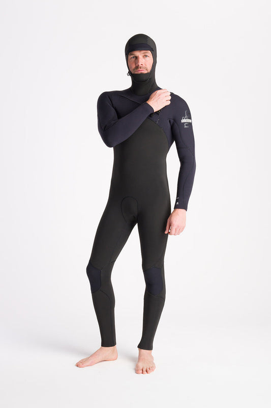 C-Skins NuWave Session 5:4 Mens Chest Zip Hooded Winter Wetsuit