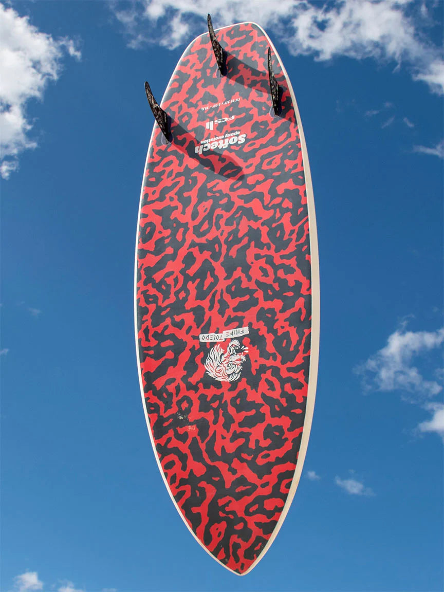 Softech Toledo Signature Black Blood 5'6 Soft Surfboard