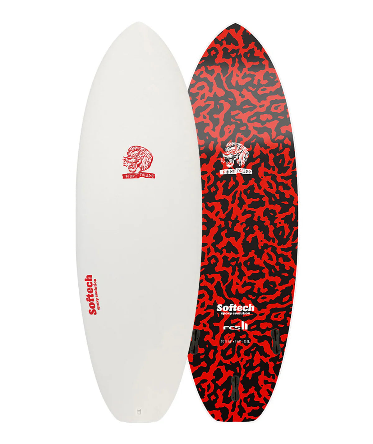 Softech Toledo Signature Black Blood 5'6 Soft Surfboard