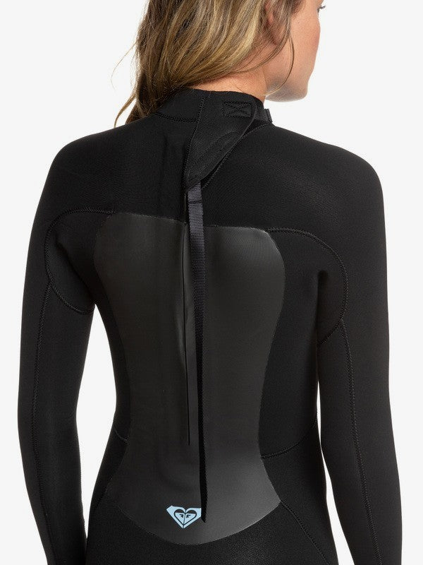 Roxy Prologue 5:4:3 GBS Women Winter Wetsuit Back Zip- Black or Black Powder Grey Sunglow